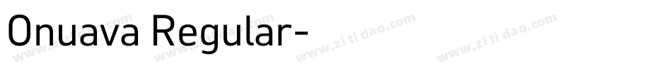 Onuava Regular字体转换